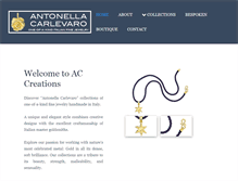 Tablet Screenshot of antonellacarlevaro.com
